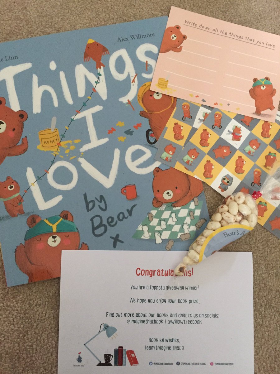 amandajanelee9's tweet photo. @toppsta @ImagineThatBook @WillowTreeBook Things I love: postie bringing me a pack of Bear goodies 🙂  can’t wait to read this with my granddaughter. Thank you very much https://t.co/EgxcLPLB4s