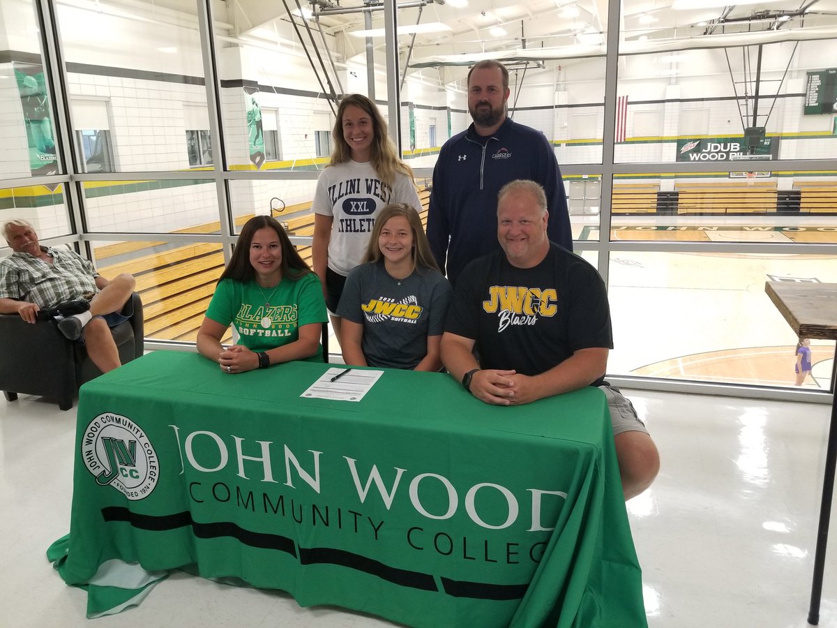 JwccSoftball's tweet photo. John Wood Blazer Softball wants to welcome Paige Gutting from Illini West High School!  Welcome to the Blazer softball family! https://t.co/Kqqv7aJdaM