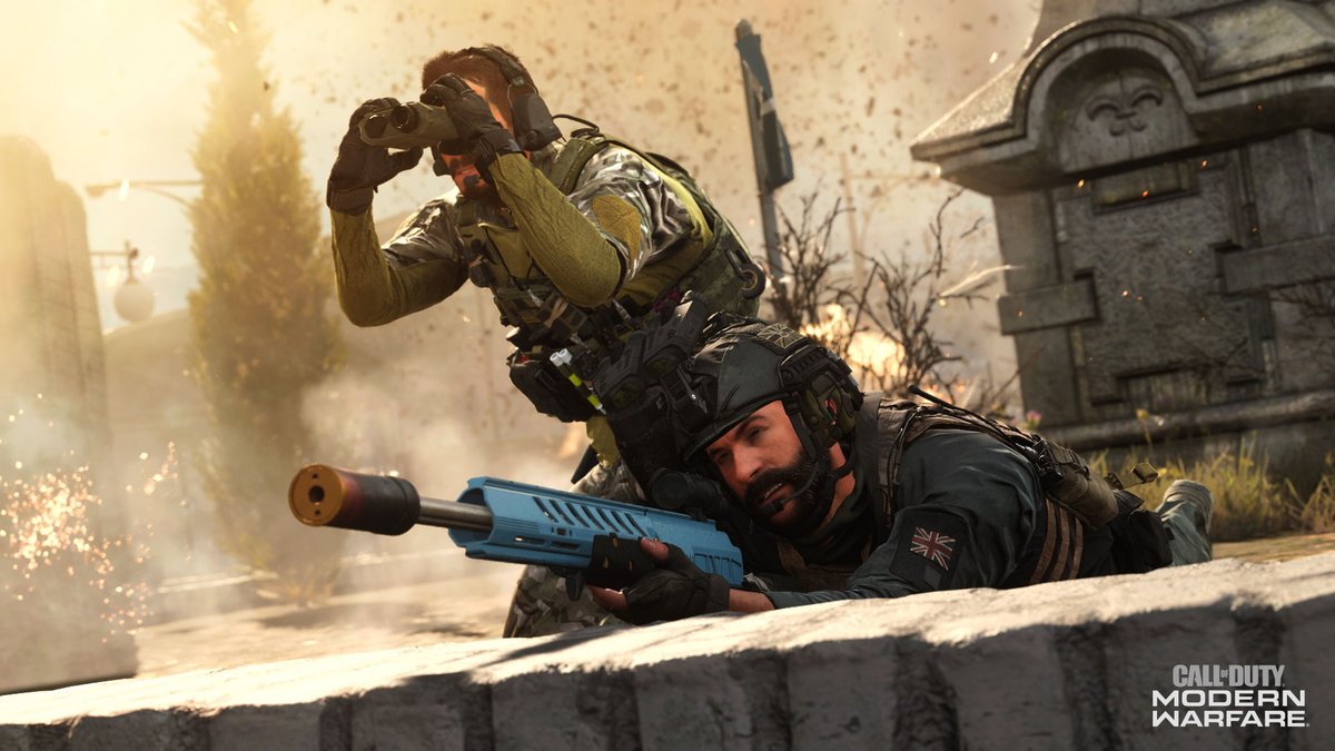 Activision's tweet photo. Weapon Intel Drop!

#ModernWarfare #Warzone Designed for Engagement:
Season Four Battle Pass is packed with blueprints. Here are tips and tactics on what to build and how to use them:
PART ONE: https://t.co/4XuhWc5Kjn
PART TWO: https://t.co/HRmR9VcUo9 https://t.co/I9EXVxIRtQ