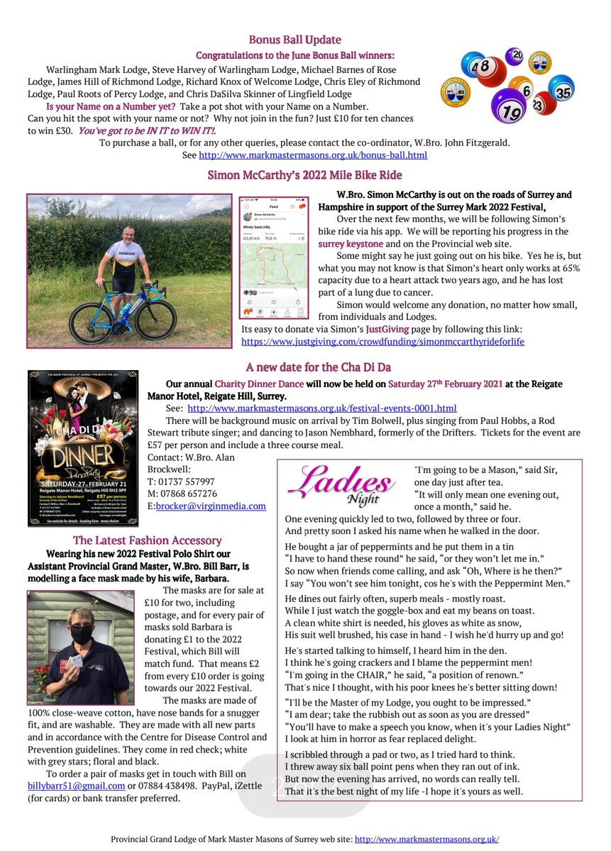 SurreyMMM's tweet photo. Some great reading in this edition of the Surrey Keystone! #surreymarkmasons #surreyMMM #surreymarkmastermasons #surreyfreemasons #markmastermasons https://t.co/G0nSDSvDsC