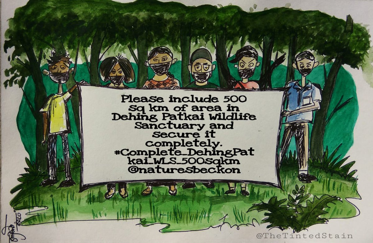 naturesbeckon's tweet photo. We welcome the decision of @sarbanandsonwal to upgrade Dehing Patkai WLS to NP. In connection with the decision we urge Hon'ble CM to make Dehing Patkai WLS of 500 sq km area by including contiguous pristine forests from surrounding RF.
#Complete_DehingPatkai_WLS_500sqkm https://t.co/LjXuSooeSr