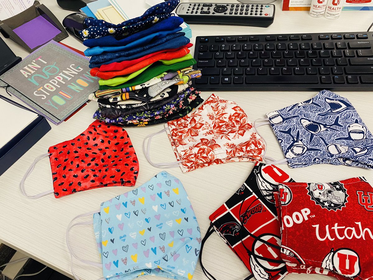 aliflynngaffney's tweet photo. 😷🙌🏻👏🏻😷 Ok...so I might have really taken #MaskUpUtah pretty darn seriously!! I purchased 25 so far for me, family &amp; friends from a colleague who makes them!! Get ready for different masks daily/coordinated! TYTYTY #BeHumanNotPolitical #MasksCanBeFun https://t.co/dXTvD5oAJm