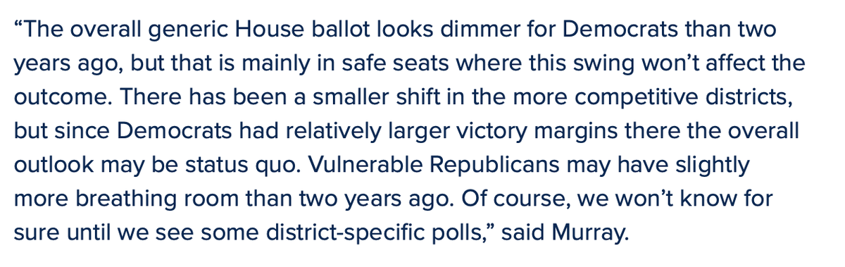 4st8's tweet photo. If you care about the state of the state House and Senate this graph was the most important point in Monmouth's PA Poll. A wide Biden margin and narrow GCB suggests many PA voters intend to split their tickets. However, b/c of the county groups used idk who those voters are. https://t.co/GixJ7E94aW