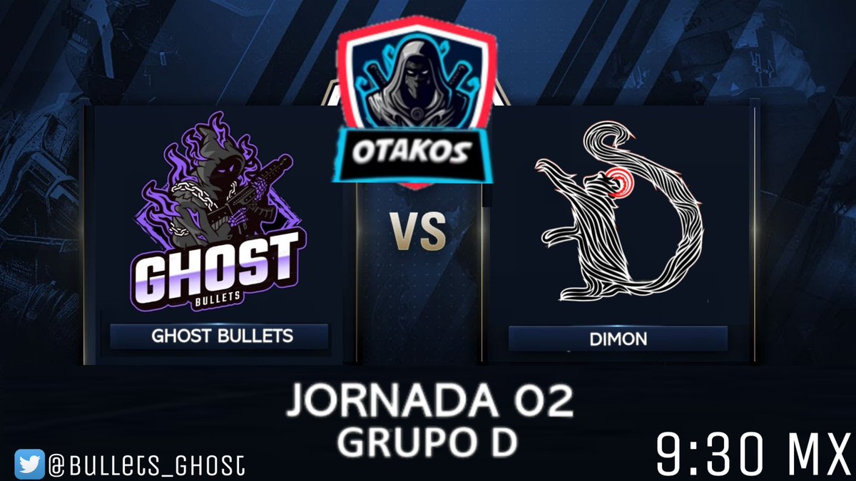 bullets_ghost's tweet photo. 🎮MATCH DAY🎮
Jornada 02 del torneo OTK ya nos llevamos 3p la jornada pasada esperamos llevarnos otros 3 puntos hiy para así clasificar a la siguiente ronda
@bullets_ghost
             VS
        DIMONS
🌟GO GB🌟 https://t.co/QotPPTdb8D