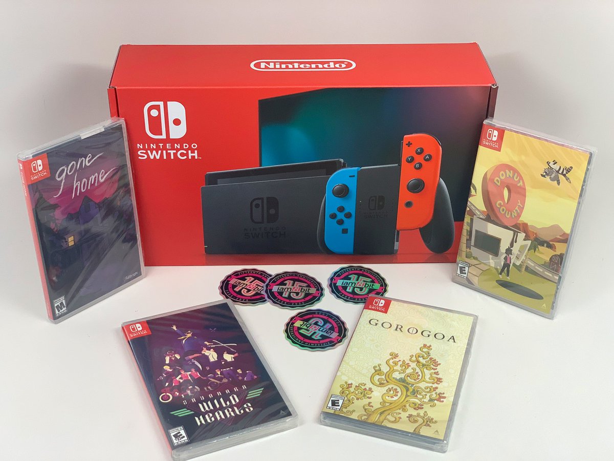 ✨ To celebrate 15 years of iam8bit, we’re giving away the ultimate Switch bundle! ✨ Follow and retweet for a chance to win a new Nintendo Switch plus physical copies of Gone Home, Donut County, Sayonara Wild Hearts, and Gorogoa! Winner will be picked on Twitter at random!