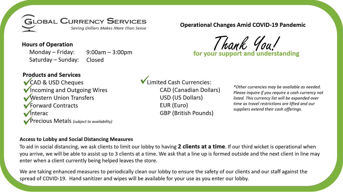 Global Currency Services tweet media