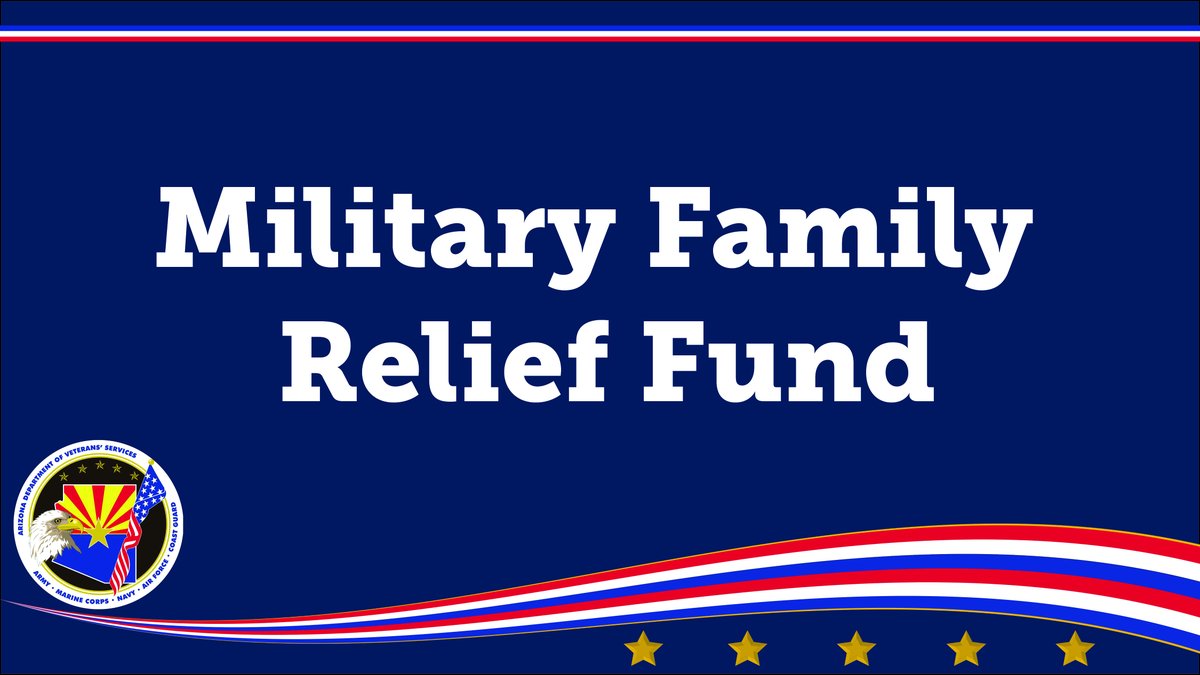 AZVETS's tweet photo. The Military Family Relief Fund was established to provide financial assistance to military and veteran families. To apply visit https://t.co/4gXdjzGg2P
#AZVETS #MFRF #FinancialAssistance #VeteranProgram https://t.co/Ct4vbl7p1g