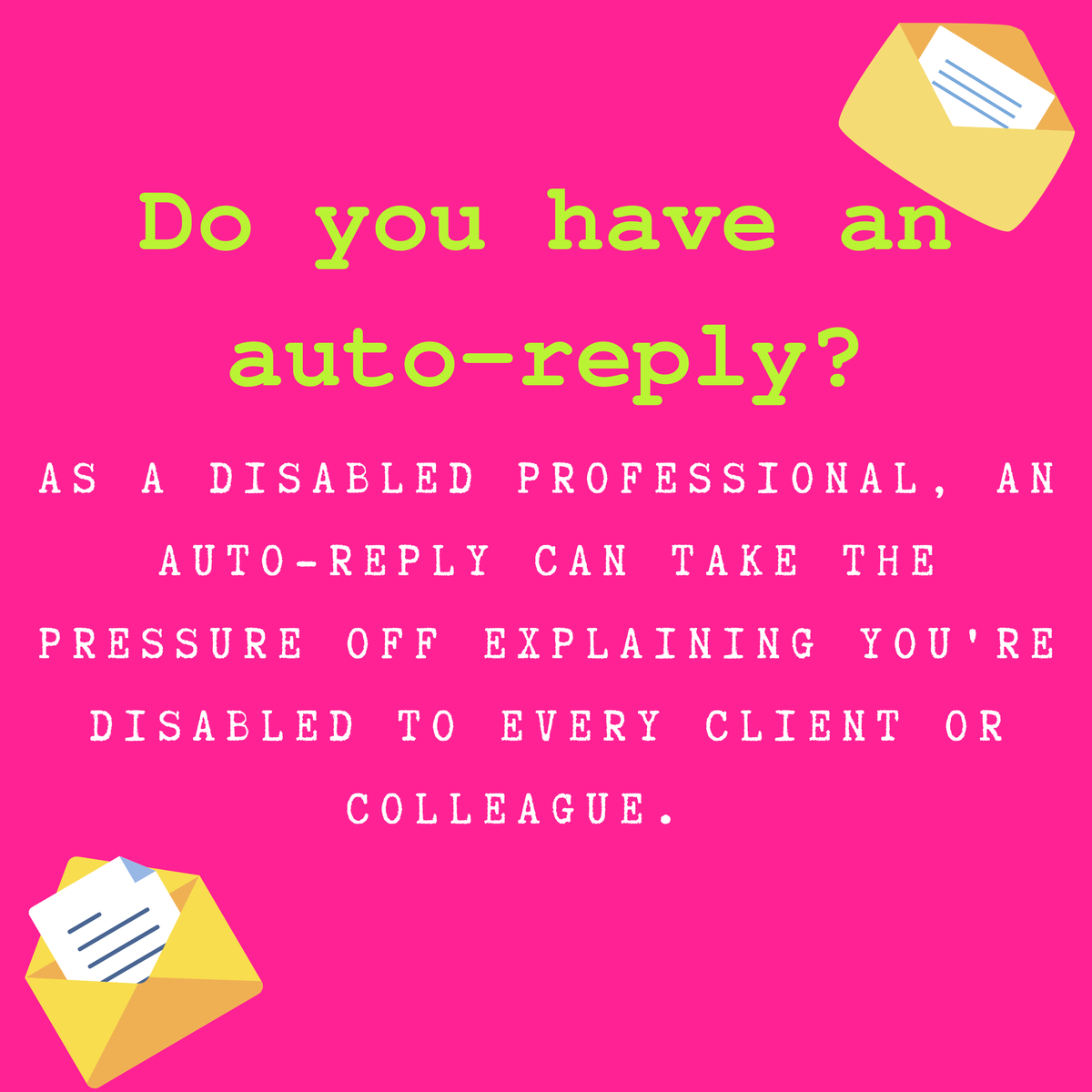 accessiblearty's tweet photo. What would you say? Share your ideas, or current replies below!

#disabilityawareness #disabledatwork #disabledpeoplecontribute #accessibleartistry #disabledpeoplecontribute https://t.co/klHQnbnT4Z