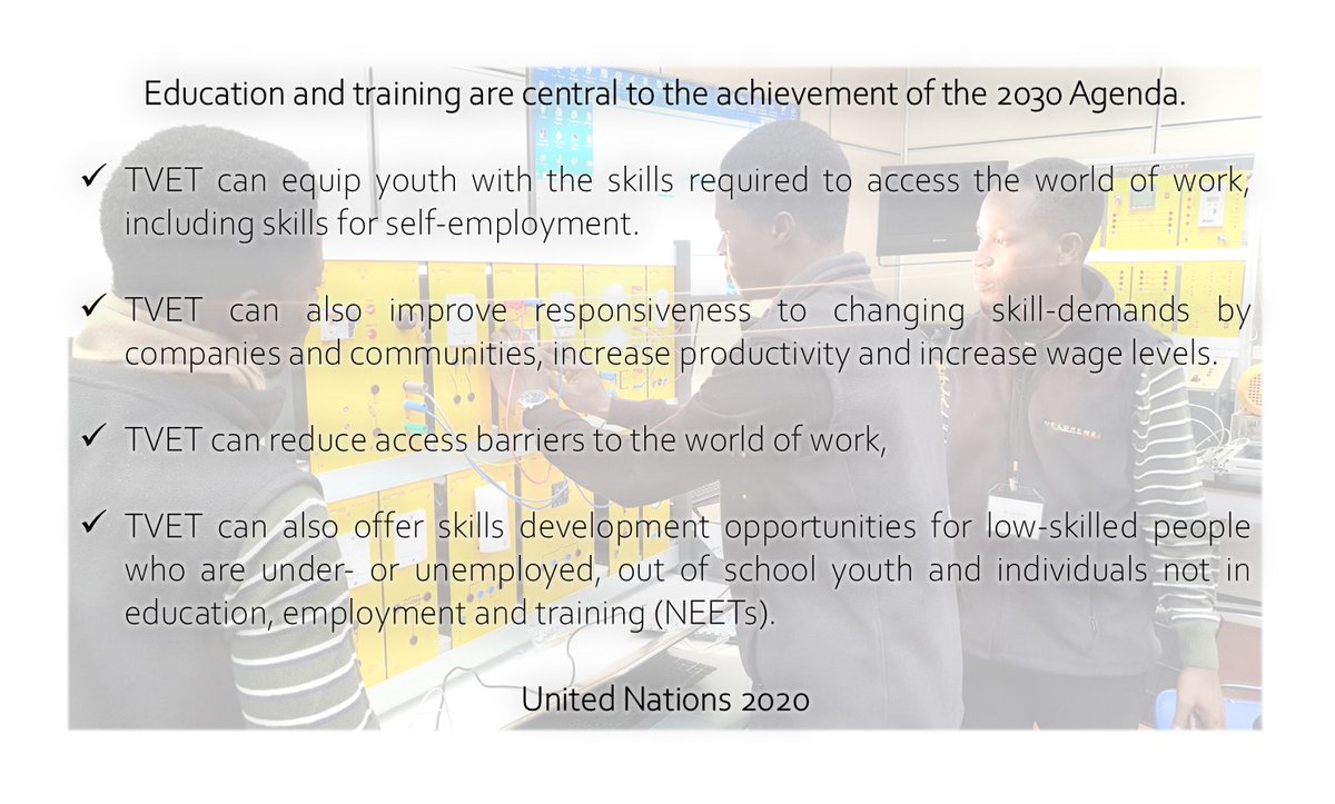 delorenzoglobal's tweet photo. In commemorating #WorldYouthSkillsDay we recognise that #Covid19 has called for adaptability & more innovation in the delivery of #TVET. For that we remain fully committed to making lasting contributions in Youth Skills Development globally.
#WSYD #SDG @un_osd @UNEVOC @SustDev https://t.co/uF3sZYU1il