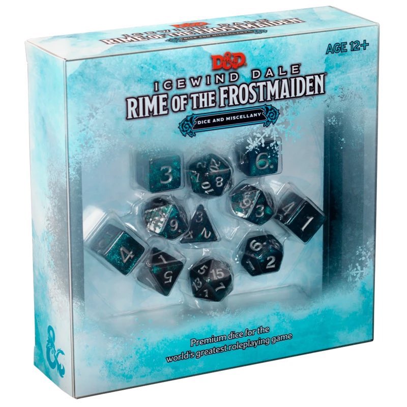 D&amp;D Giveaway  - Icewind Dale: Rime of Frostmaiden (book &amp; dice) 

If I have 7000 followers by September 1, I’ll send one lucky person a copy of this very cool book &amp; super chill dice set. Only 261 away! For a chance to win:

Like
Comment
Follow
&amp; Retweet