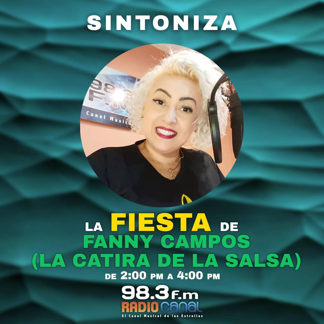 fmradiocanal's tweet photo. Al Aire en conexión Regional
#SwingSalsero con Fanny Campos la Catira de la Salsa
#CircuitoFiesta #FmCenter
Para Venezuela y el Mundo https://t.co/7OuNuyu7jN #EscuchalaRadio https://t.co/pFrC7SmZsc
