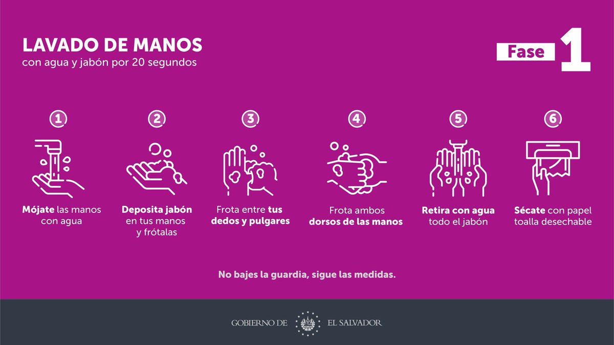 Antes de ingerir tus alimentos, y cada vez que puedas, lava tus manos. De esta forma evitas el contagio de #COVID19 y otras enfermedades.

#NoBajesLaGuardia