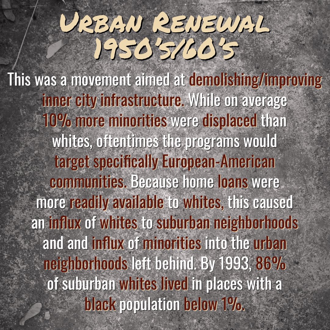 ECUWC's tweet photo. Examples of systemic racism in the housing industry from “The Possessive Investment in Whiteness,” by George Lipsitz from the journal “American Quarterly” (vol. 47 no. 3) from John Hopkins University Press. Available on Jstor! https://t.co/KyLdmxLbNk