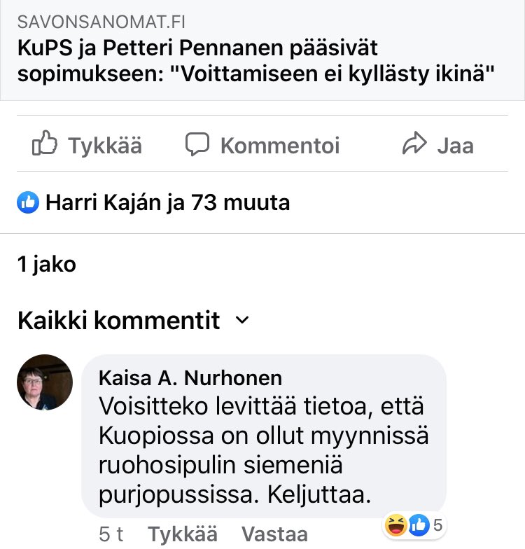IkosJuuso's tweet photo. ⚠️ HUOM! Kuopiossa on ollut myynnissä ruohosipulin siemeniä purjopussissa! HUOM! ⚠️

#Kuopio https://t.co/Tz5a2YXOyZ