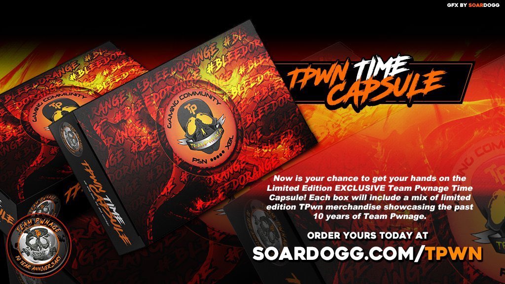 TeamPwnage's tweet photo. Now available at https://t.co/G4TDy377uI - the #TPwn time capsule! 

A mix of limited edition merch showcasing the past 10 years of Team Pwnage including our Hall of Fame tee!

You know you want one! 😜😏 https://t.co/7H9AWEzZS0