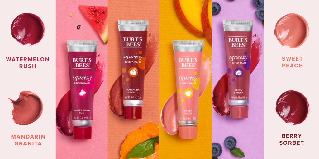 Burt's Bees 100 Natural Origin Squeezy Tinted Lip Balm,, 43 OFF