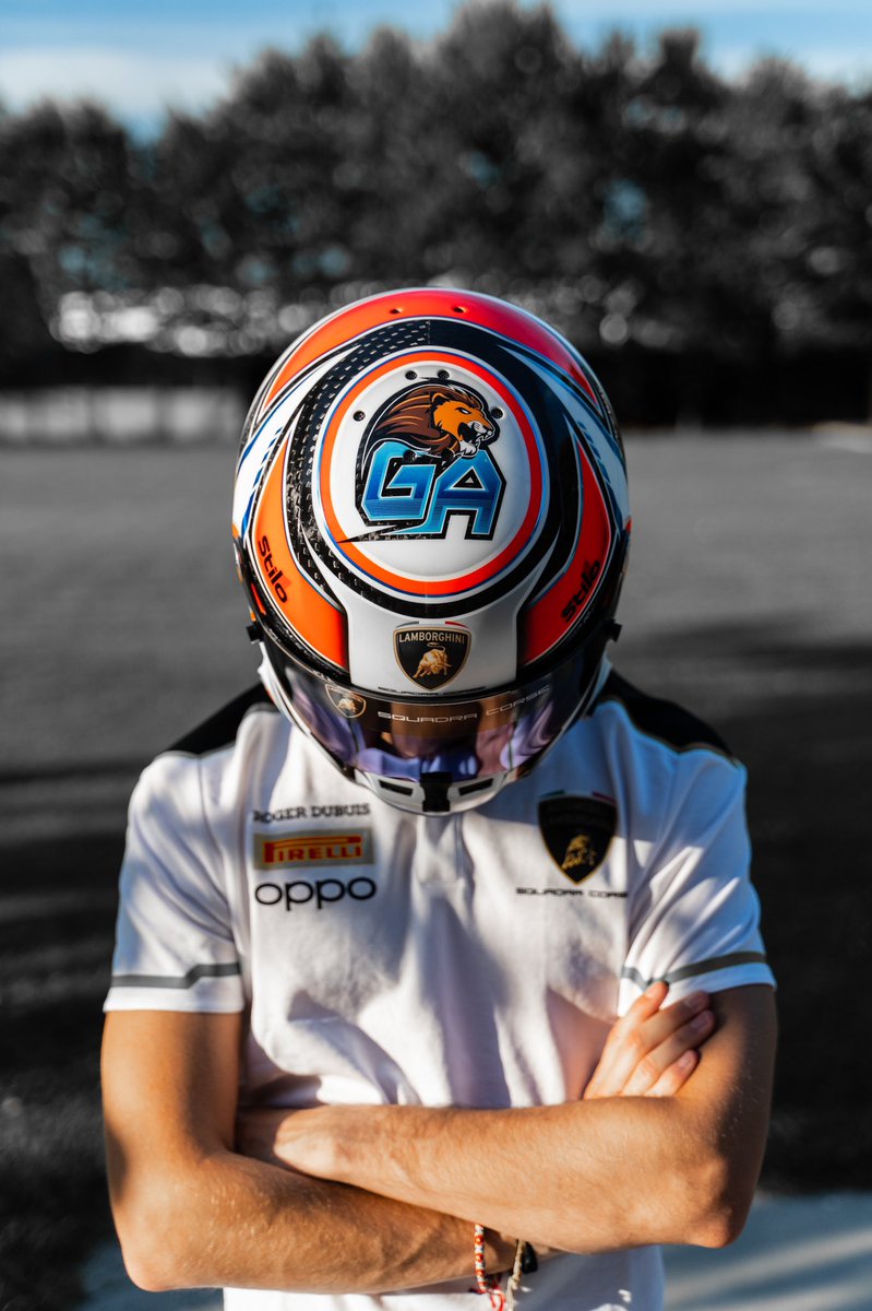 GiacomoAltoe's tweet image. What a masterpiece! Let me introduce you my new 2020 helmet, fully in love with it!🔥 1 more week to go racing 🏁 @LamborghiniSC @StiloOfficial