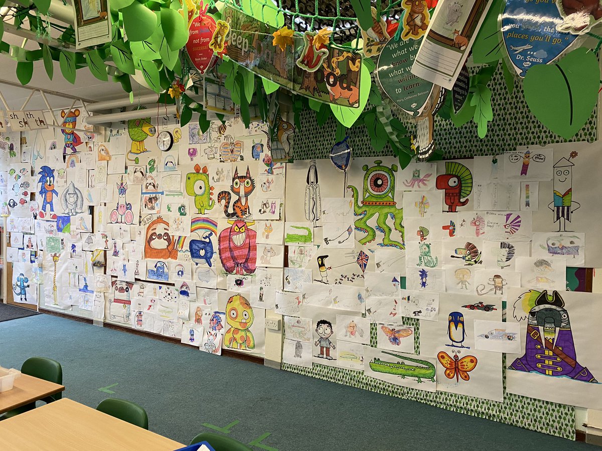 nikottaway's tweet photo. @RobBiddulph #DrawWithRob Camps Hill School, this our Year 2 Draw With Rob Wall! You have become a favourite at our school, we love your videos, thank you!!! Love your book! https://t.co/iLCrUxF2Hm