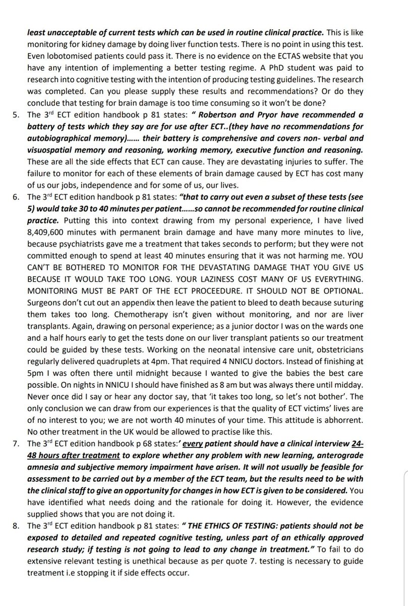 CunliffeSue's tweet photo. Below is a letter asking @DrAdrianJames @rcpsych to meet ECT victims so we can tell our harrowing stories. In the spirit of #Cumberlege review we ask for an apology, improved safety proceedures and an era of openess and honesty @ClinpsychLucy @ReadReadj @JoanneD_ @andyluff8 https://t.co/oHyLoxPLBq
