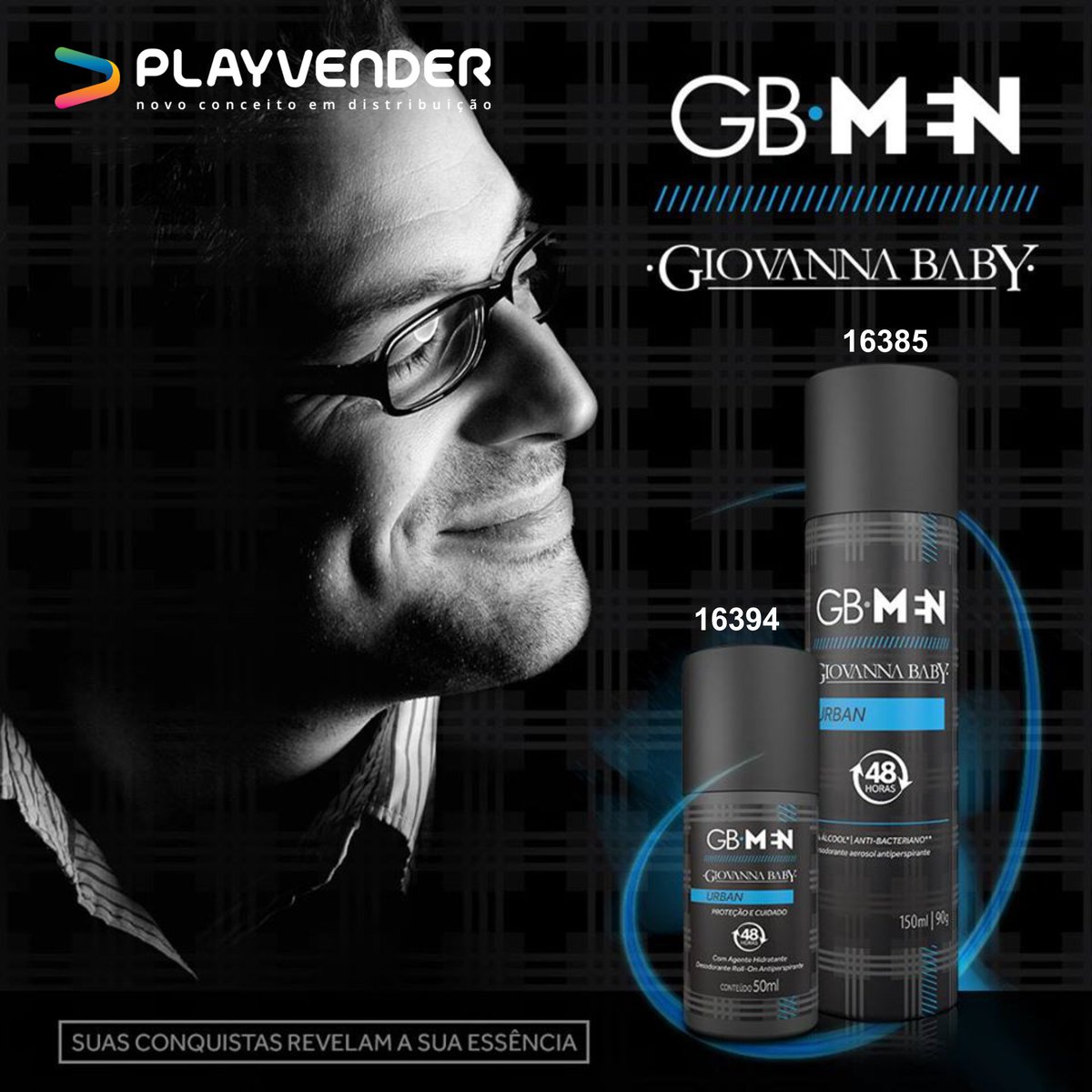 playvender_dist's tweet photo. Giovanna Baby é parceira da 𝗣𝗹𝗮𝘆𝘃𝗲𝗻𝗱𝗲𝗿 𝗠𝗚 e possui a linha GB Men.

Os desodorantes masculinos Giovanna Baby possuem 48h de proteção, jato seco e 4 fragrâncias poderosas com mais perfumação.

Consulte nossa equipe de vendas e garanta os produtos em seu estoque. https://t.co/yNpLJI6WqA