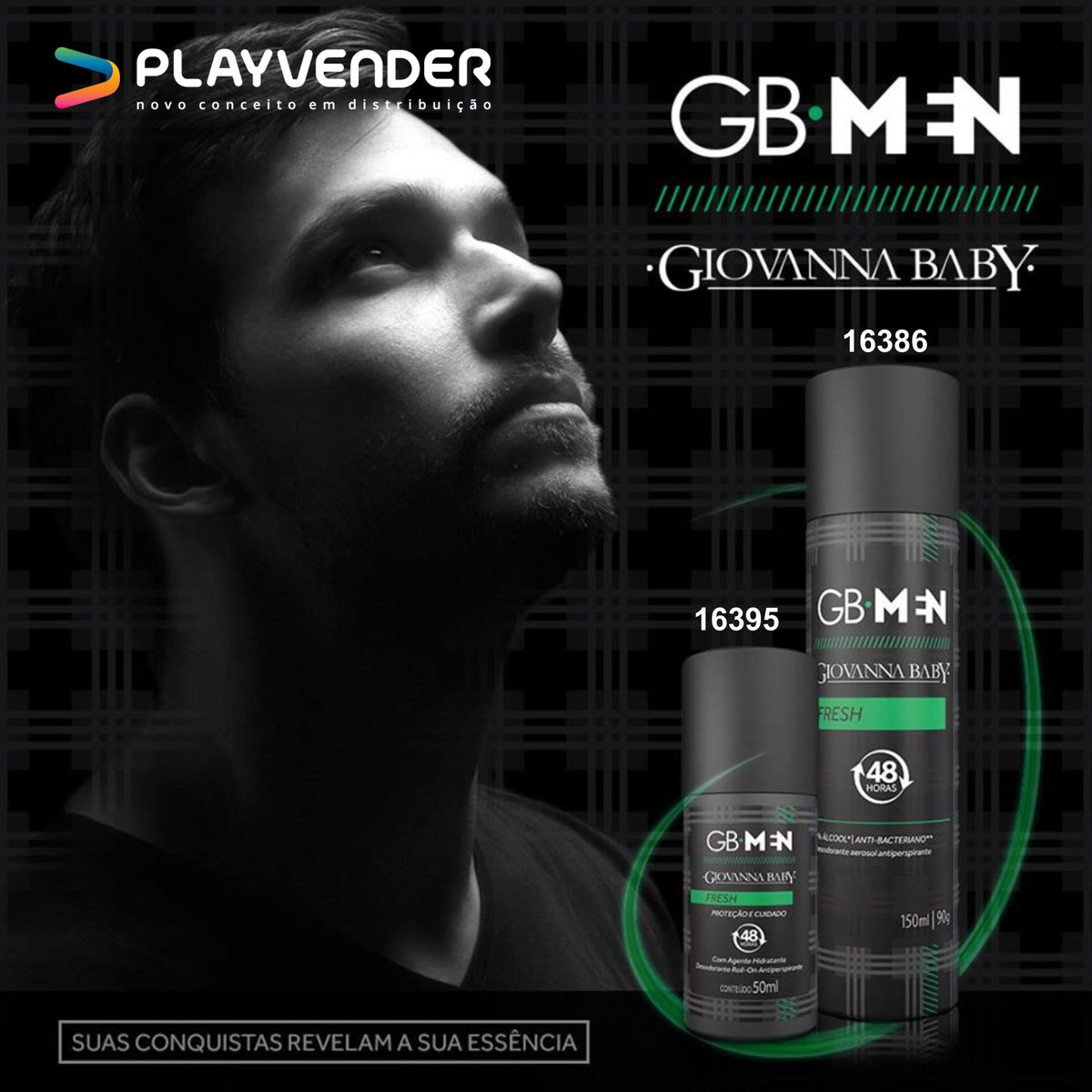 playvender_dist's tweet photo. Giovanna Baby é parceira da 𝗣𝗹𝗮𝘆𝘃𝗲𝗻𝗱𝗲𝗿 𝗠𝗚 e possui a linha GB Men.

Os desodorantes masculinos Giovanna Baby possuem 48h de proteção, jato seco e 4 fragrâncias poderosas com mais perfumação.

Consulte nossa equipe de vendas e garanta os produtos em seu estoque. https://t.co/yNpLJI6WqA