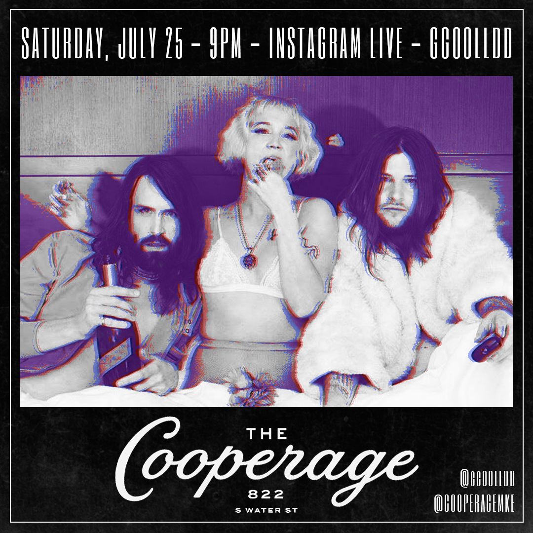 Saturday, July 25th - 9PM - IG Live Takeover with <a href="/GGOOLLDDband/">GGOOLLDD</a> 

Brand new GGOOLLDD tune via <a href="/songconfession1/">songconfessional</a>  rb.gy/bcazcw

#ggoolldd #milwaukeemusic #thecooperage