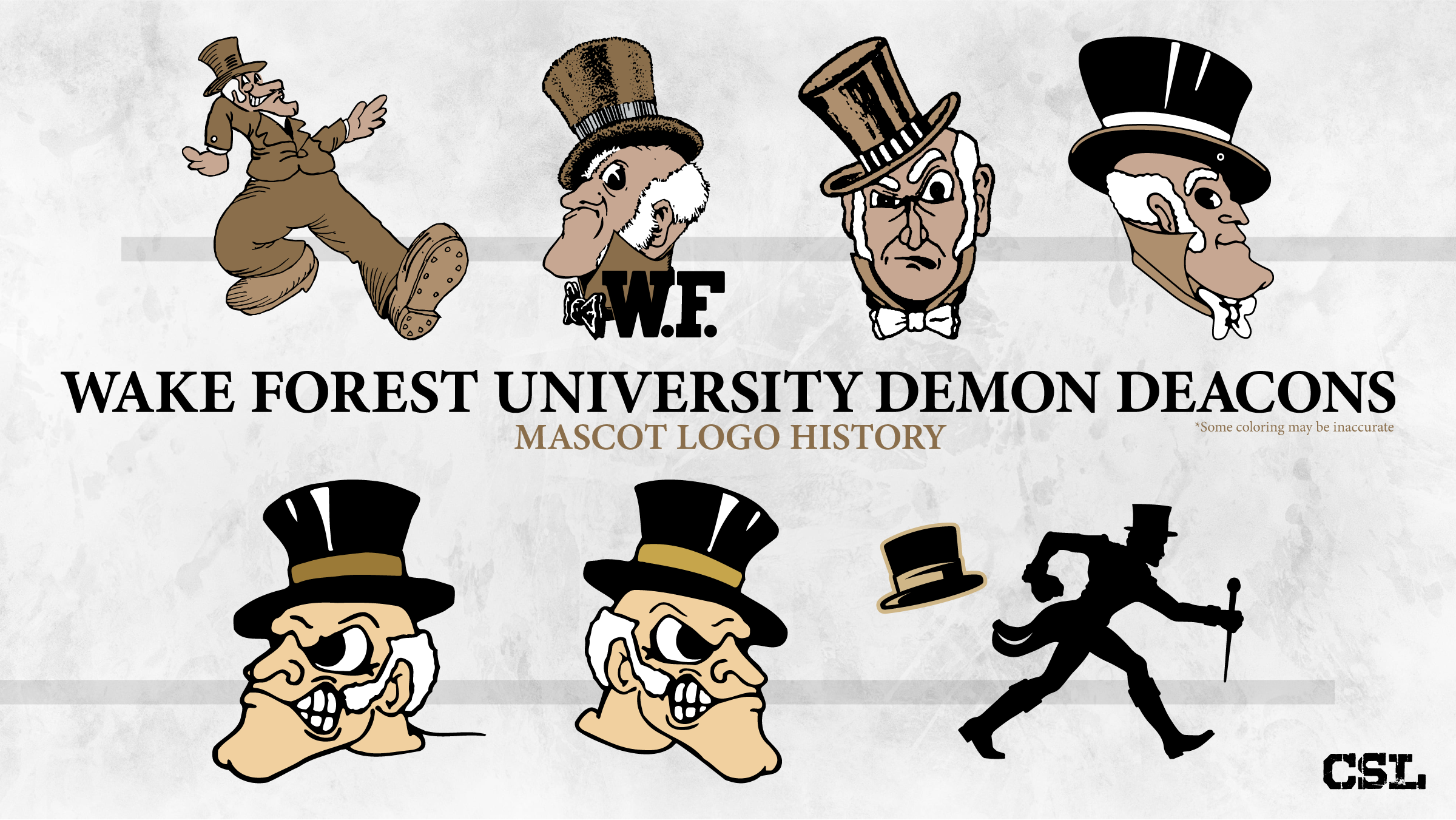 Wake Forest Demon Deacons Mascot Logo Embroidery Design