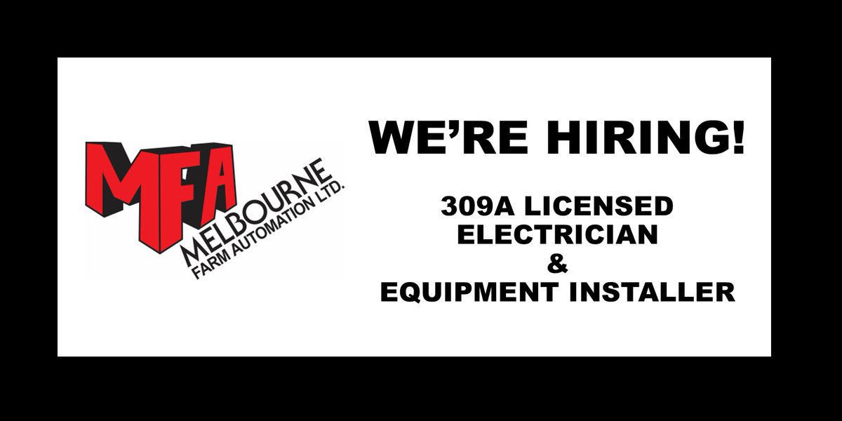 We're Hiring!
We are looking for an Licensed Electrician and an Equipment Installer to join our team. Apply Now!
ca.indeed.com/jobs?q=melbour…
#519jobs #swojobs #ldnjobs #ApplyNow #werehiring