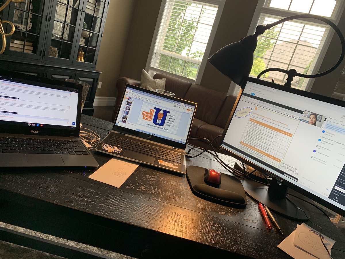 JennaHnilo's tweet photo. Managing our virtual conference #ideaU today through Friday... where do I look? 🤪#needanotherscreen #cantfitanother @ideaillinois https://t.co/GolDZoGpHp