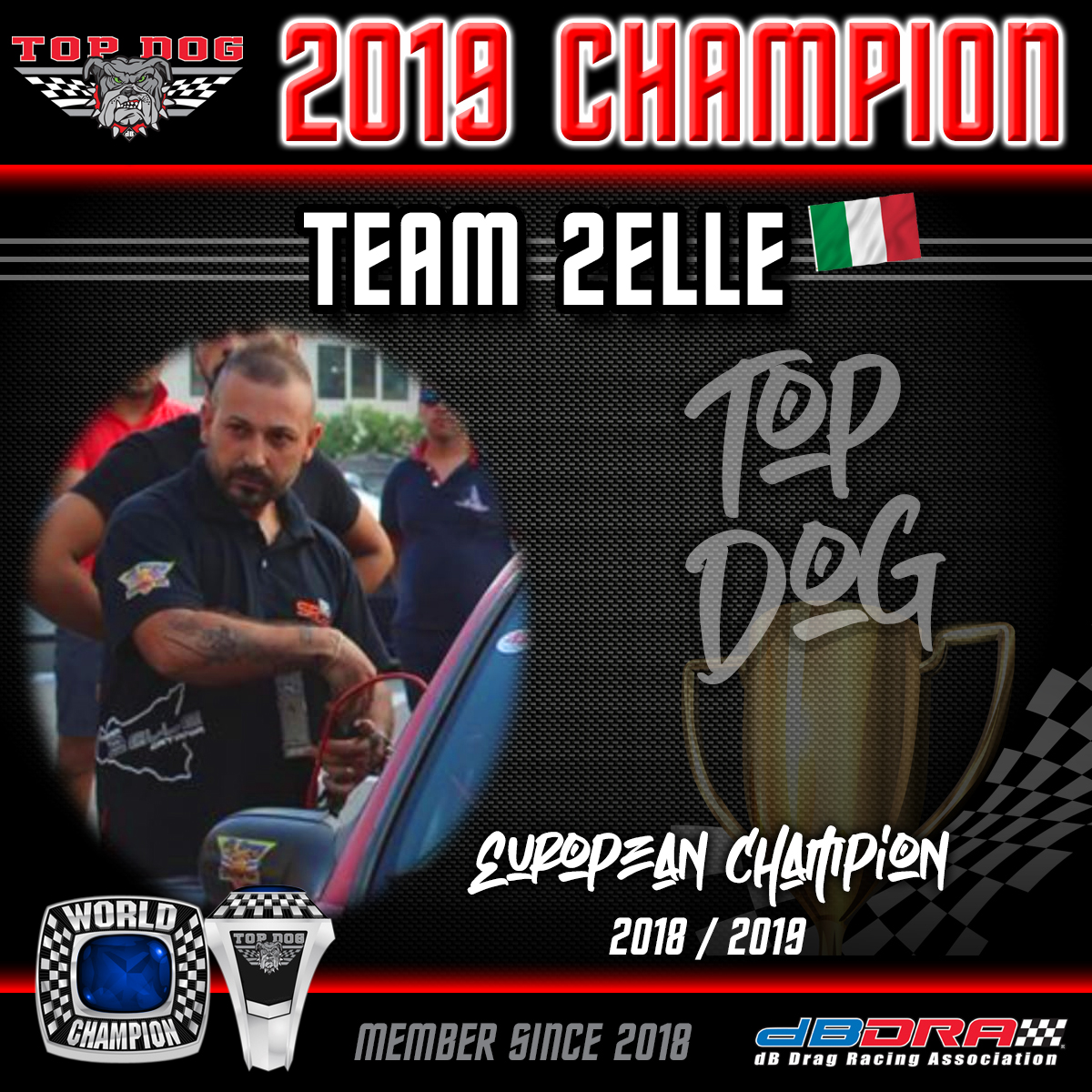 dBDragRacing's tweet photo. 2019 dBDRA European Champion Highlight - Team 2elle (Top Dog) The team has been a dB Drag Racing member since 2018 and holds the European Top Dog championship title in ’18 and ’19. Stats page on Term Pro. https://t.co/ZIjbBM1G0E
#dbdrag #dbdragracing #dbdra https://t.co/Gyq2RNy0BD