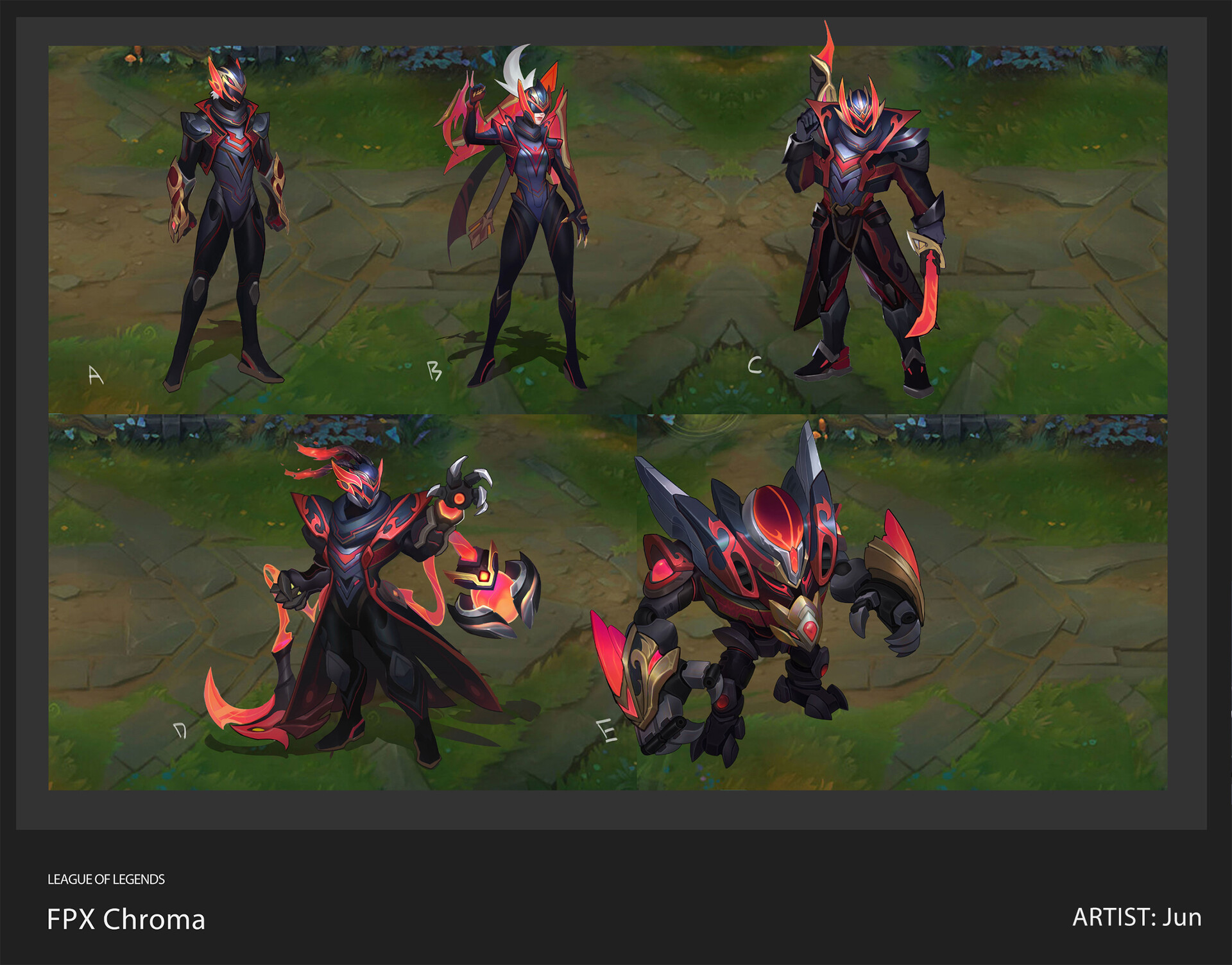 Thresh FPX (Base) chromas in League of Legends