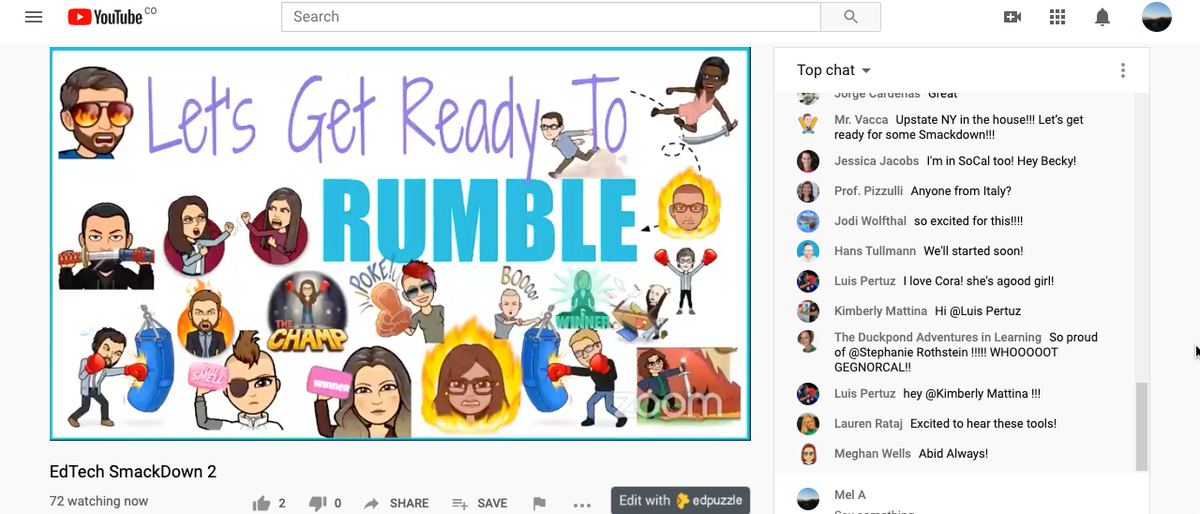 fungooli's tweet photo. #edtechsmack i have no idea what this is about.. but the music sounds like it is going to be WWF or something.. HAHAHAH #globalgeg https://t.co/G3zAicF59e