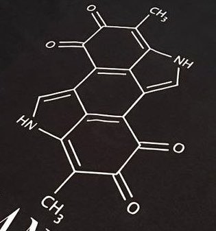 Look at the melatonin molecule.