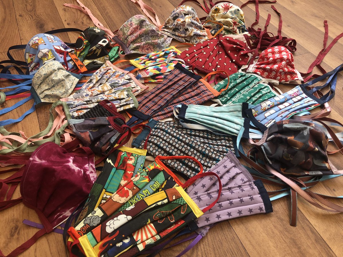 NeedleandshedLJ's tweet photo. #handmadehour Hi All @handmadehour Lots of stock in the Needle and Shed Etsy shop (https://t.co/L8OMPYck2s) as masks becoming mandatory soon in England. Special offer 6 for the price of 5 any size with code FAMILY. #Masks4All #recycledfashion #SpecialOffer https://t.co/QYiM9n7ufT