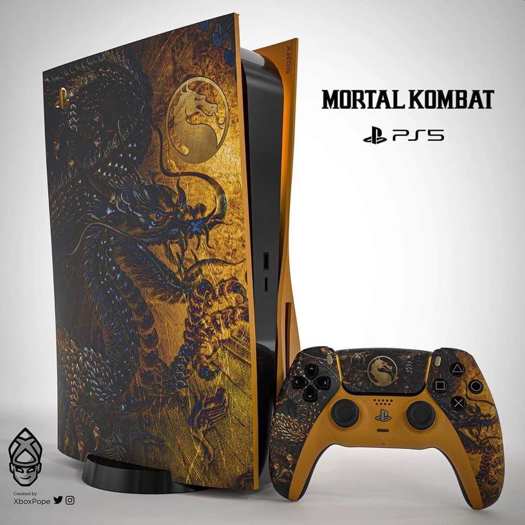 Ed Boon on X: Mortal Kombat custom PS5 If someone who goes by the name  @XboxPope can mock up something as kool as this for PS5  that's proof  that we should