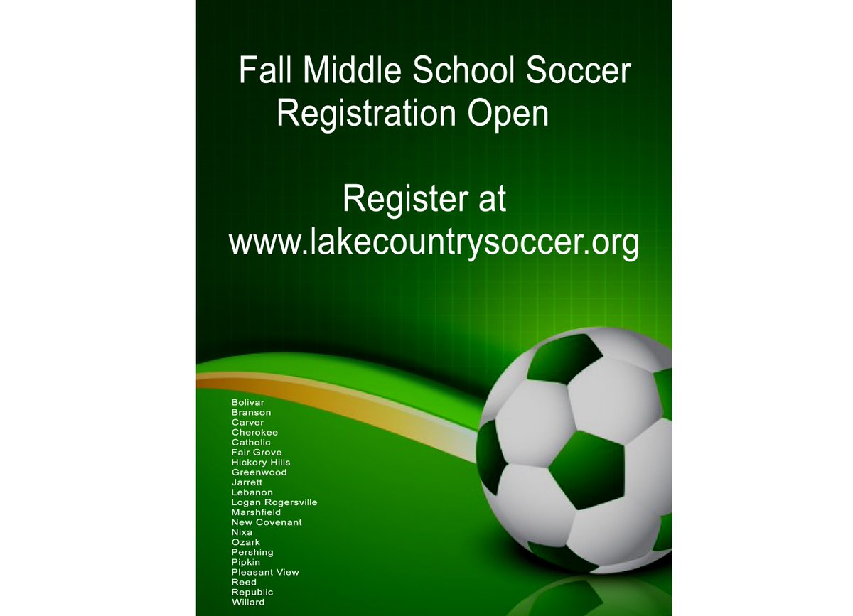 LCSoccer1's tweet photo. Register for our Fall Middle School Soccer programs today at Lake Country Soccer!

We're excited to have you join us!

Website: https://t.co/IQ3VXjLuJi https://t.co/Sd2yQkILy1