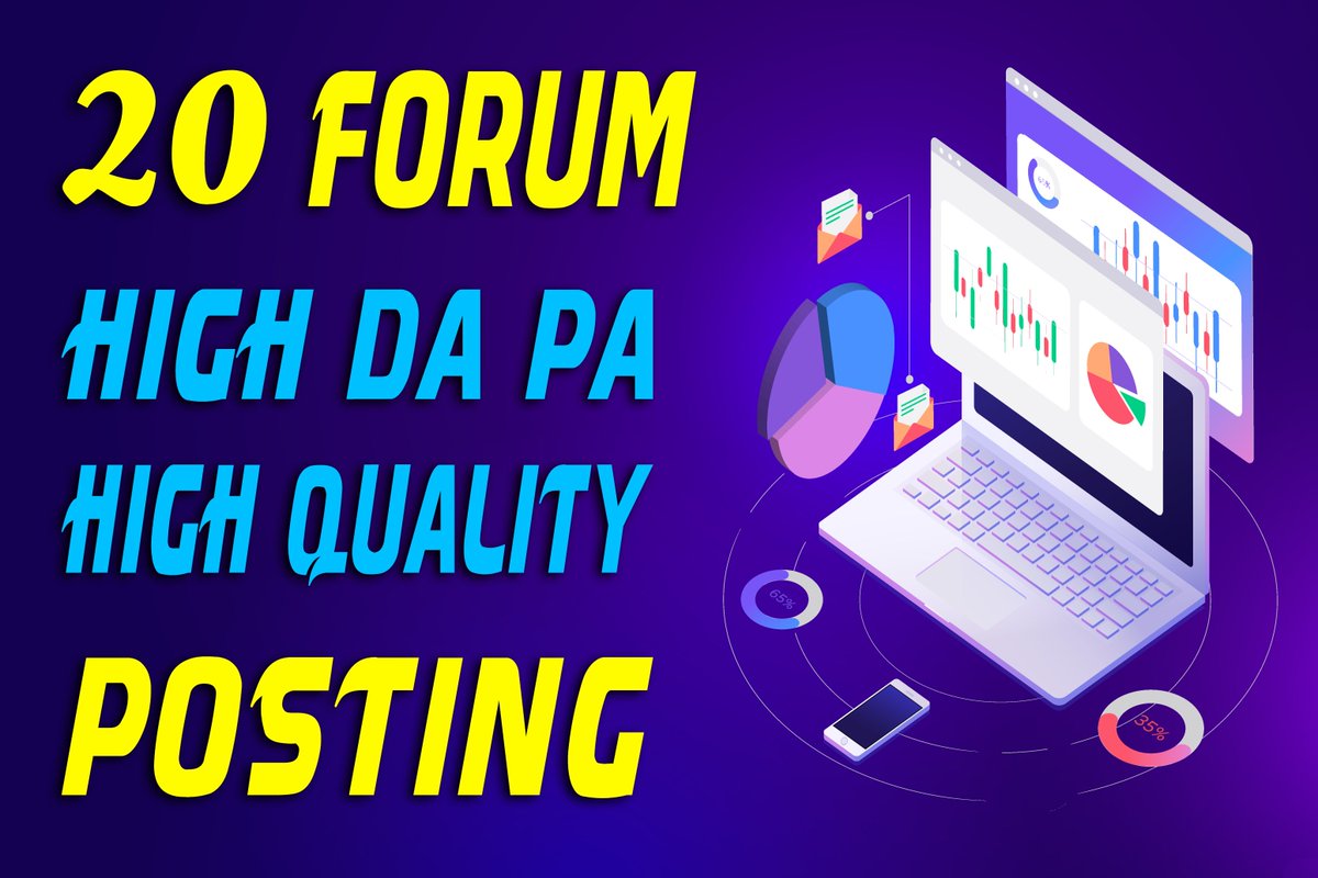 I will Do 20 Dofollow High DA PA Forum Posts. Check Gig here=> fiverr.com/master24x7/do-…

#Fiverr #ShehnaazGill #100DaysOfCode #cryptocurrency #Blockchain #Otamendi #SkyForNamjoon #RTXOn #WednesdayWisdom #javascript #Megan #China #NickCannon #WalmartWednesday #Jews #tata #ms13