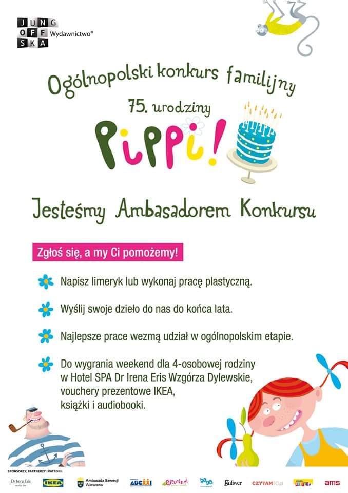 Biblio_Swidnik's tweet photo. Konkurs ❗
Zasady i regulamin konkursu:
👉https://t.co/9uAZhZag8Z
oraz na stronie Wydawnictwo Jung-Off-Ska
👉https://t.co/SE8V9WjvsH
Zapraszamy do naszego Oddziału dla Dzieci a także do Fili nr 1 i 2.
#pippi75 #jungoffska #swidnik #biblioteka https://t.co/N93nAWqfi8
