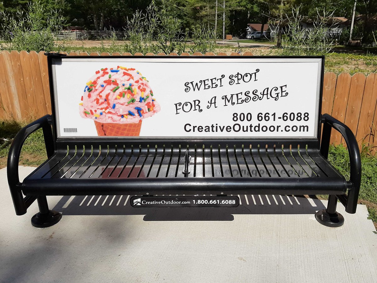 COASigns's tweet photo. COA is happy to announce that we have installed our 'Avenue' bench at 38 locations throughout the Town of Wasaga Beach. If you are interested in advertising on one of our benches please contact: Sales@CreativeOutdoor.com.
#BenchAdvertising #BinAdvertising #OOH #WasagaBeach https://t.co/Q84LhWMxmW