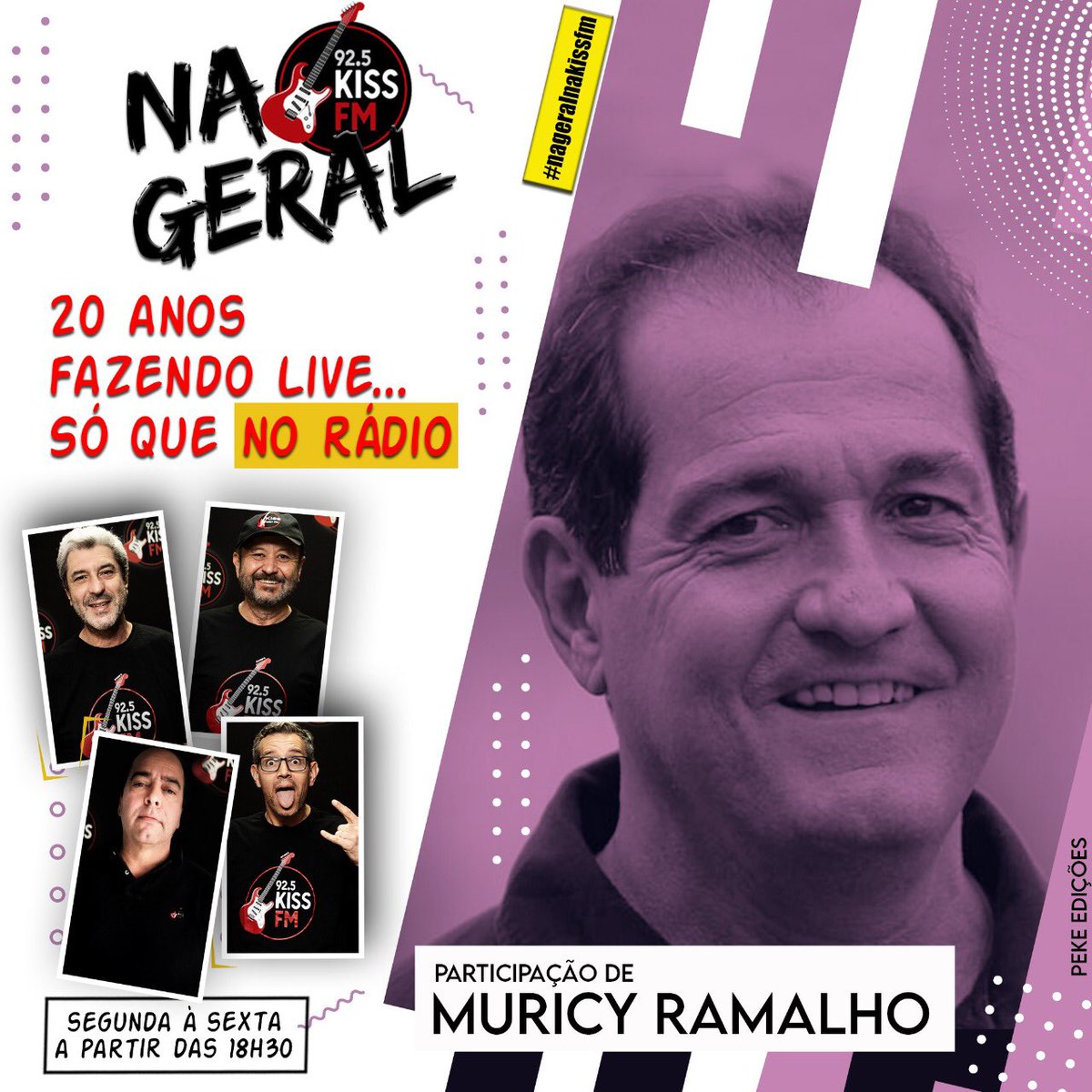 Vai ter @muricyramalhoreal no <a href="/na/">JF</a>.geral da @kissfm92.5 nesta quarta-feira.Sintonize 92,5 em #SP. No dial também para #baixadasantista #campinas e região, #RJ e #Brasilia Te esperamos às 18h30. Com <a href="/zepaulodagloria/">José Paulo da Gloria</a> <a href="/lelio/">Doug Rockwood</a>.teixeira <a href="/betohora/">Beto Hora</a>
#nageralnakissfm #nacaoroqueira #futebol