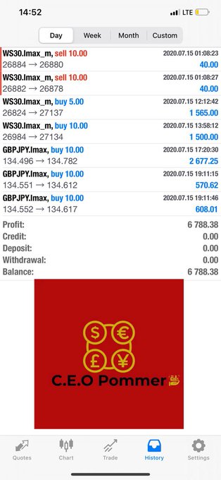 Top it off😤😤 $6,700 day, $22,000 for the week. Everything will double in the next few days when other<a href="/tag/ceopommer"class="tags"><span>#ceopommer</span></a>