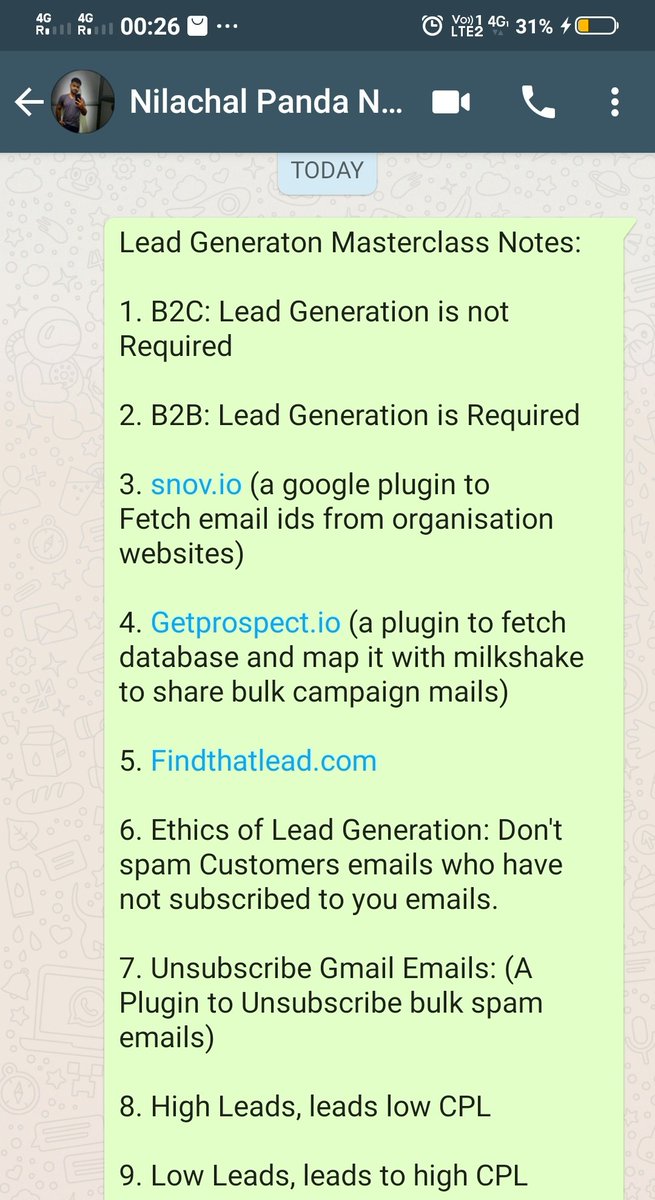 krissh685's tweet photo. @highdeepak It was indeed a Masterclass Webinar. The way you presented it was very informative and got to understand each slides about Lead Generation https://t.co/nVhRFoLReS