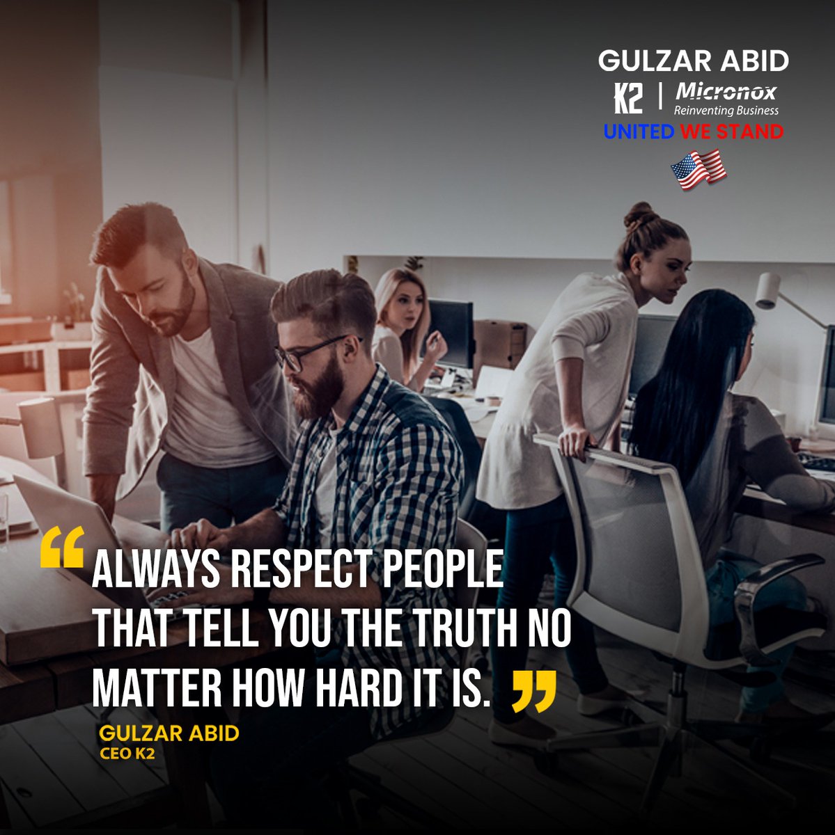 Tag someone from your circle who always gives you fresh and truthful perspectives.

Gulzar Abid - CEO K2

#reflectionsonlife #truth #problems #solutions #faith #thursdaymorning #thursday #thursdayvibes #tbt #k2mechanical #micronox