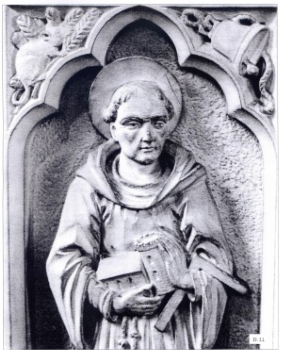 Son of Bican, a Breton prince, it's said the warrior Illtud was King Arthur's cousin. His wild ways angered Saint Cadoc, who re-educated him.A 1140 biography claims he took corn to Brittany, relieving a famine (some Breton churches and villages still bear the name 'Ildut').