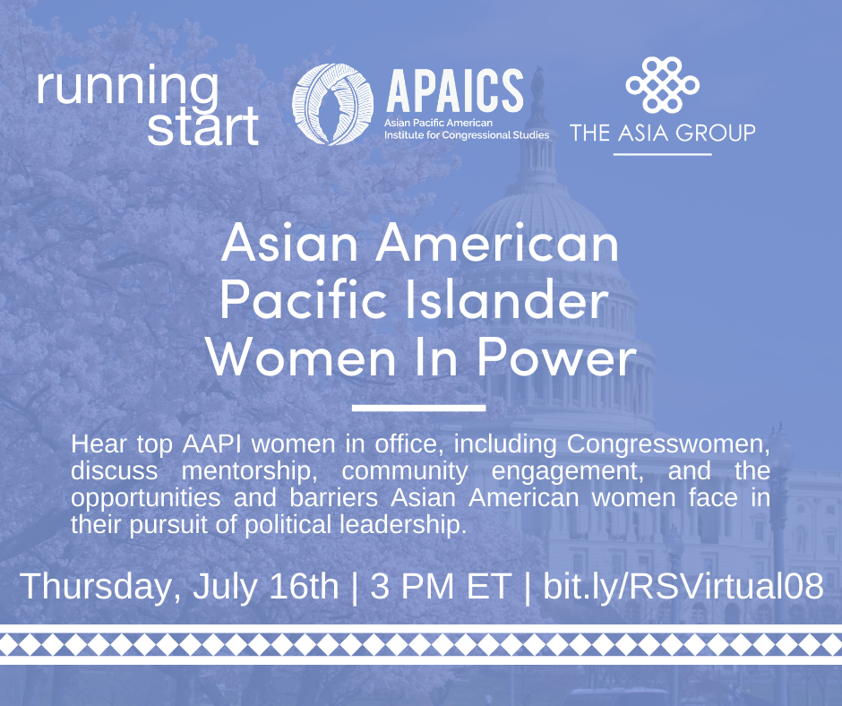Join us, <a href="/APAICS/">APAICS</a> and <a href="/TheAsiaGroup/">The Asia Group</a> TOMORROW at 3pm. Hear top AAPI women in office discuss mentorship, community, engagement, and the opportunities and barriers Asian American women face in their pursuit of political leadership. 

➡️ bit.ly/RSVirtual09 ⬅️