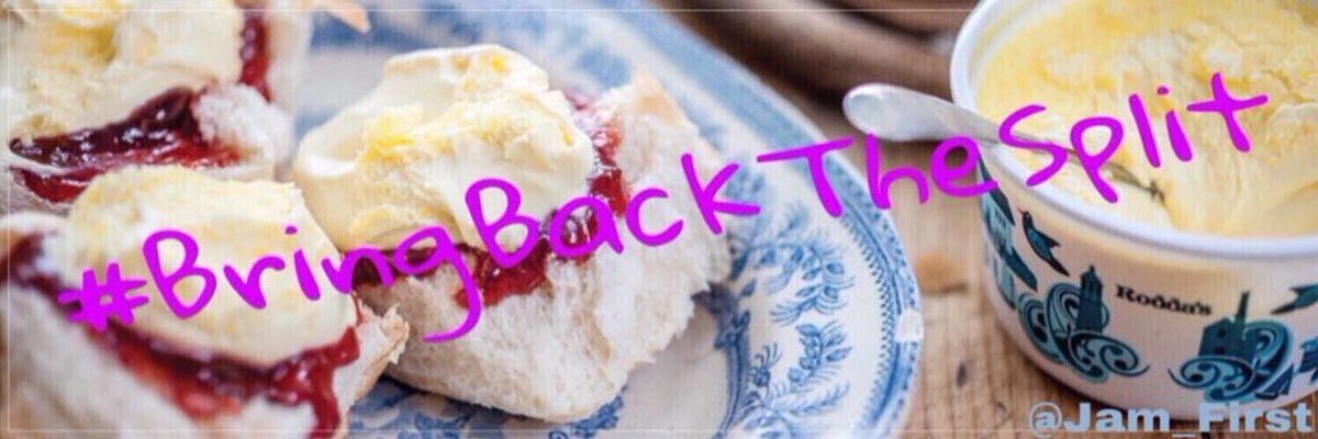Jam_First's tweet photo. Good evening #CornwallHour. Join us tomorrow evening for an hour of #CreamTea chat. We will be talking #CornishSplits during this weeks #CreamTeaHour. #BringBackTheSplit https://t.co/ZVliAyLVT3