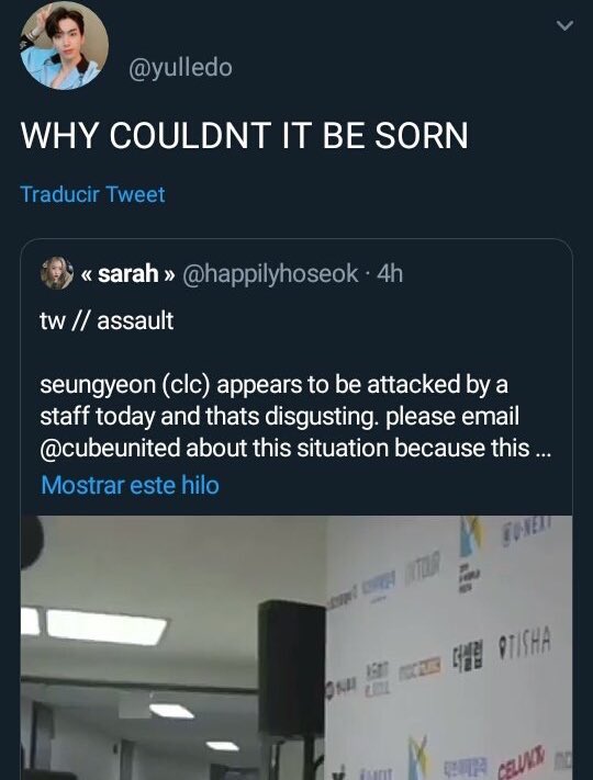 when we thought seungyeon had been assualted by a staff member this was their response