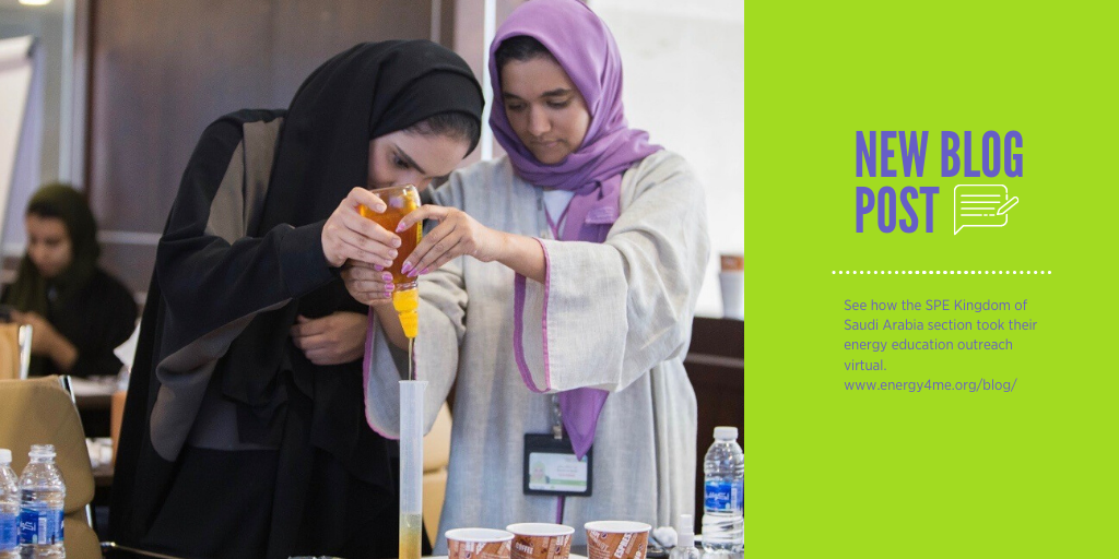 Looking to take energy education virtual? Read the new blog about how the SPE KSA Section did it!
energy4me.org/blog/