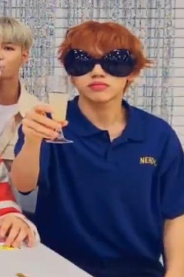 this specific picture of woonggi (too)- a whole baddie- knew Exactly what he was saying and knew that it would irritate me Further- props to u, wine mom woonggi