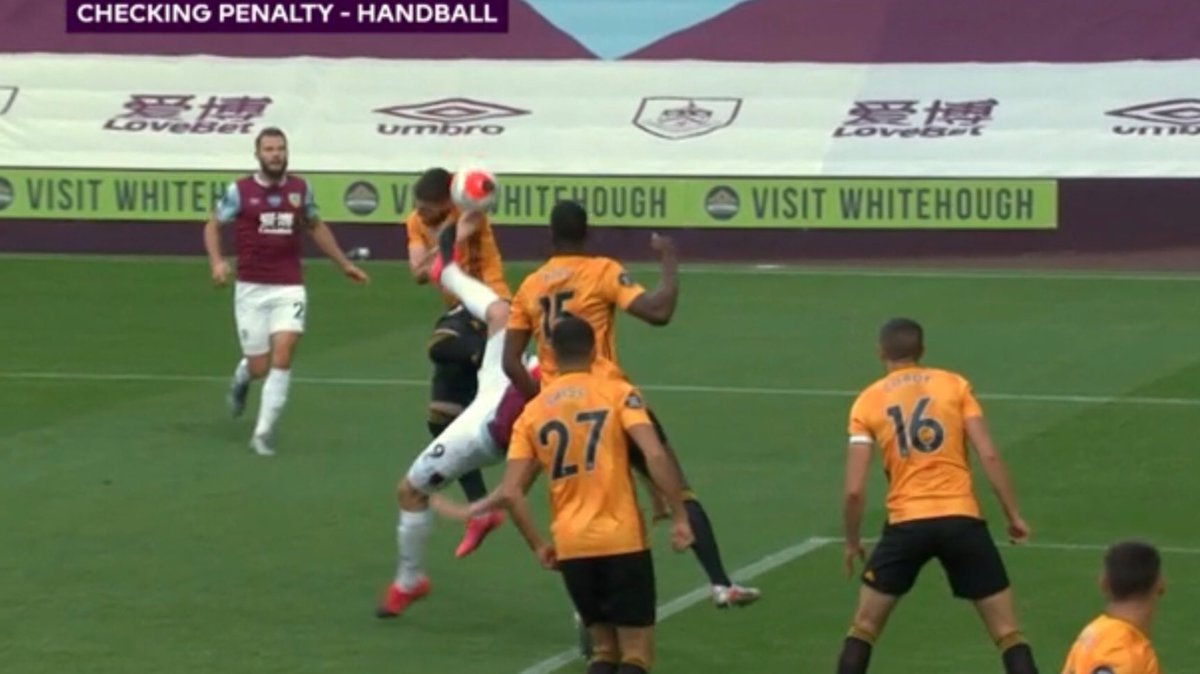 hollowwfc's tweet photo. Why #Wolves aren’t in the #UCL next season (unless we win the Europa). #VAR #BURWOL https://t.co/3Ect13U0YH